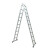薪薪 铝合金合梯 消防关节梯折叠加厚安全铝合金人字梯 2米2折加厚款（1个）