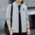 HKYC361官方aj2024新款中青年男装薄款纯色立领夹克休闲NＩKＥ 黑色 M