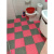 浴室防滑垫家用洗澡脚垫卫生间厨房地垫拼接厕所镂空隔水垫子防摔 白色 30*30CM