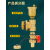 地暖分水器自动排气阀暖气片1寸末端DN25放水阀门放气三尾件 带表:1寸自动排气放水阀(本色1