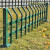 锌钢草坪护栏市政绿化带隔离栏杆U型菜园花园篱笆栅栏折弯型围栏 折弯款70cm高一米的价格