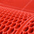 冰禹 BYlj-165 内六角镂空隔水垫 防滑垫耐磨型PVC地垫地毯 红色1.2m宽×1m长
