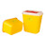 标燕 （十件起购）【方形15L】黄色塑料垃圾桶方形一次性 医疗利器盒 锐器桶BYLJT-8