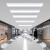 加达斯办公室LED吸顶灯简约长方形办公灯具会议室健身房高亮吊顶长条灯 黑色 150*20CM LED白光