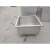 适用于定制适用定制304不锈钢方形移动储水箱卤煮解冻浸泡发酵池 50*30*40 304 120斤