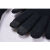 舒适触屏纯黑色男士冬手套 双层加厚加绒保暖弹性毛线五指手套 黑色可以触屏款（双层加厚）不贴标