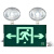 消防应急灯新国标led安全出口指示牌二合一指示灯疏散应急照明灯 嵌入式-正向指示灯 (带预埋盒)