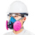 求同2600+2P100C防毒面具工业打磨焊接防尘面罩防异味活性炭面罩 2600+2P100C滤棉5对