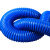 蓝色PVC橡胶软管工业吸尘管除尘管波纹伸缩通风管下水管道排水管 内径160mm*1米