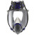 3MFF-402 防毒面具气体防护喷漆喷农药面具工业舒适款面具不带滤盒中号1个