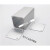 铝盒长方形 正方形铝合金外壳铝型材盒子铝盒长方形壳体氧化开孔 90*90*长130一体白色
