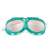 绿海绵防尘眼镜眼罩飞溅骑行防护护目镜玻璃镜片加绵劳保打磨安全 绿海绵眼镜3付