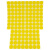 玛仕福 圆点不干胶贴纸 彩色色标分类记号定位标签贴25mm黄色（600贴/包）