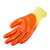 牛郎星劳保手套 胶皮手套耐酸碱防护手套防滑耐油耐磨PVC手套P318 橙色 12付/包