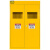 琴奋 全钢气瓶柜实验室安全柜工业氮气罐气体储存柜1900*1200*450黄色三瓶无报警