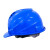 诺瑞斯安 安全帽工地 免费印字 国标V型ABS 建筑工程电力施工劳保工人头盔 欧式大帽檐透气款蓝色