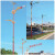 户外路灯杆6米 新农村直杆中国结球场小区高杆市政市电路灯 8米路灯杆(送不含光源)