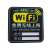 谋福 244Y 无线网络提示牌亚克力WIFI密码标识牌无线上网墙贴标牌(20X20cm)
