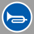 谋福（CNMF）交通标志指示牌 停车场标识牌可定制【鸣喇叭-贴反光膜UV(平板钉墙款)】