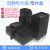 电子物料元件平口塑料托盘周转ESD收纳盒黑色箱加厚零件小号盒周 03#盒252*175*75mm