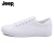 吉普（JEEP）西装小白鞋男百搭潮流纯白小众鞋子夏季透气白色运动休闲板鞋白鞋 主图全白 S1032-1 35 女款