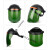 电焊防护面罩焊工烧焊防飞溅面具二保焊工男防烤脸头戴式焊帽 黑顶-墨绿色