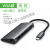 适用typec转hdmi拓展笔记本USB分线HUB雷电3I接口vga扩展坞苹果 H HDMI+音频款 深空灰 6合1 0.15m