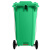 洁然 户外大号脚踏垃圾桶 分类塑料垃圾桶 环卫垃圾桶 小区物业收纳桶可定制LOGO 带轮挂车垃圾桶