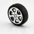 德克邦DEKEBAG塑料小车轮子创客diy模型玩具车轮胎轱辘幼儿园小学手工制作材料 新款(20个)