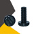 黑色圆头一字尼龙螺丝M2-M8 绝缘塑料螺丝 开槽盘头塑胶螺钉 M2*8500个