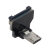 NFHK 云台无人机航拍专用 监视器安卓华为micro Type-C USB软排线充电AV数据输出线 USB-Micro公头上弯
