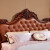 艾米河 真皮床欧式实木公主美式双人床1.8米大床婚床仿古卧室软靠真皮床 1.8米真皮床+2个床头柜