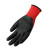 牛郎星劳保胶片手套乳胶发泡PVC手套手背贴片防护手套1钢筋工工地专用 P558红