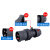 HFE黑色舞台工业插头3芯4心5孔16A32A防水防爆航空插座连接器套装憬芊 3芯16A 公头
