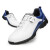 PGM 高尔夫球鞋 男士防水鞋子 防滑固定钉 旋钮鞋带 夏季透气男鞋 XZ143-白蓝 43