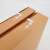 赫思迪格 牛皮纸档案盒资料盒加厚文件包装盒 无酸款 31*22cm 侧宽3cm（10个) HGJ-1132