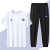 战纹欧冠新国米足球迷夏季男女冰丝速干训练套装户外休闲运动两件套 灰色欧冠束口 XL