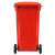 鲁识 LS-ls22 户外垃圾桶新国标带盖大号物业环卫分类垃圾箱 240L红色-有害垃圾