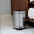 美国Simplehuman 厨房卫生间不锈钢脚踏板式垃圾桶分类4.5/6/10 L 棕色不锈钢 4.5升
