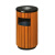 南 GPX-57 南方户外圆形垃圾桶 山樟木条垃圾箱环保果皮桶 内桶容量33升