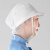 EOENK 厨房车间工人透气加工包头帽男女通用卫生防掉发帽子帽 白色系绳网帽  细网