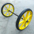 储力叉车 300-18黄色扁管实心轮一套手推车建筑工地斗车轮子防刺发泡橡胶实心轮胎加厚