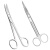 午励 实验用剪刀 不锈钢实验室手术剪刀 弯刀 手术直尖22cm 