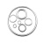 梵选 304不锈钢实心焊接O型圆环圆圈不锈环钢圈拉环100个一包 单位：包  线径3*40外径(内径34) 