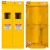 全钢气瓶柜氧气钢瓶储存柜实验室气体安全柜双瓶防爆罐 黄色单瓶二代报警