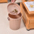 卫洋WYS-1143 办公室茶渣桶 大号粉色 塑料过滤桶茶台废水桶垃圾桶沥水桶