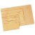 冰禹 BY-7054 黄色牛皮纸信封纸袋 发票袋信封各种可定制 7号信封230*160mm(100个)