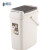 穆运  茶渣桶办公茶室塑料茶水桶手提过滤排水茶叶垃圾桶 深咖 27.5*18.5*28 cm