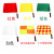 海斯迪克 gnjz-1472 交通红绿指挥旗（1对装） 铁路海军信号旗足球边裁旗警示旗 田径发令旗 小方格裁判旗