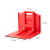 九彩江 可移动防洪活动式塑料挡水板 组合式挡板防水防汛 L型防水板红色小号705*680*528mm9708